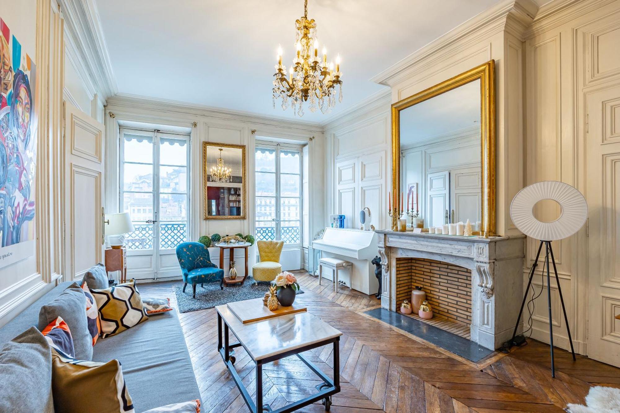 ליון Appartement Haussmannien D'Artiste, Exception, Quai De Saone Balcon+Parking מראה חיצוני תמונה
