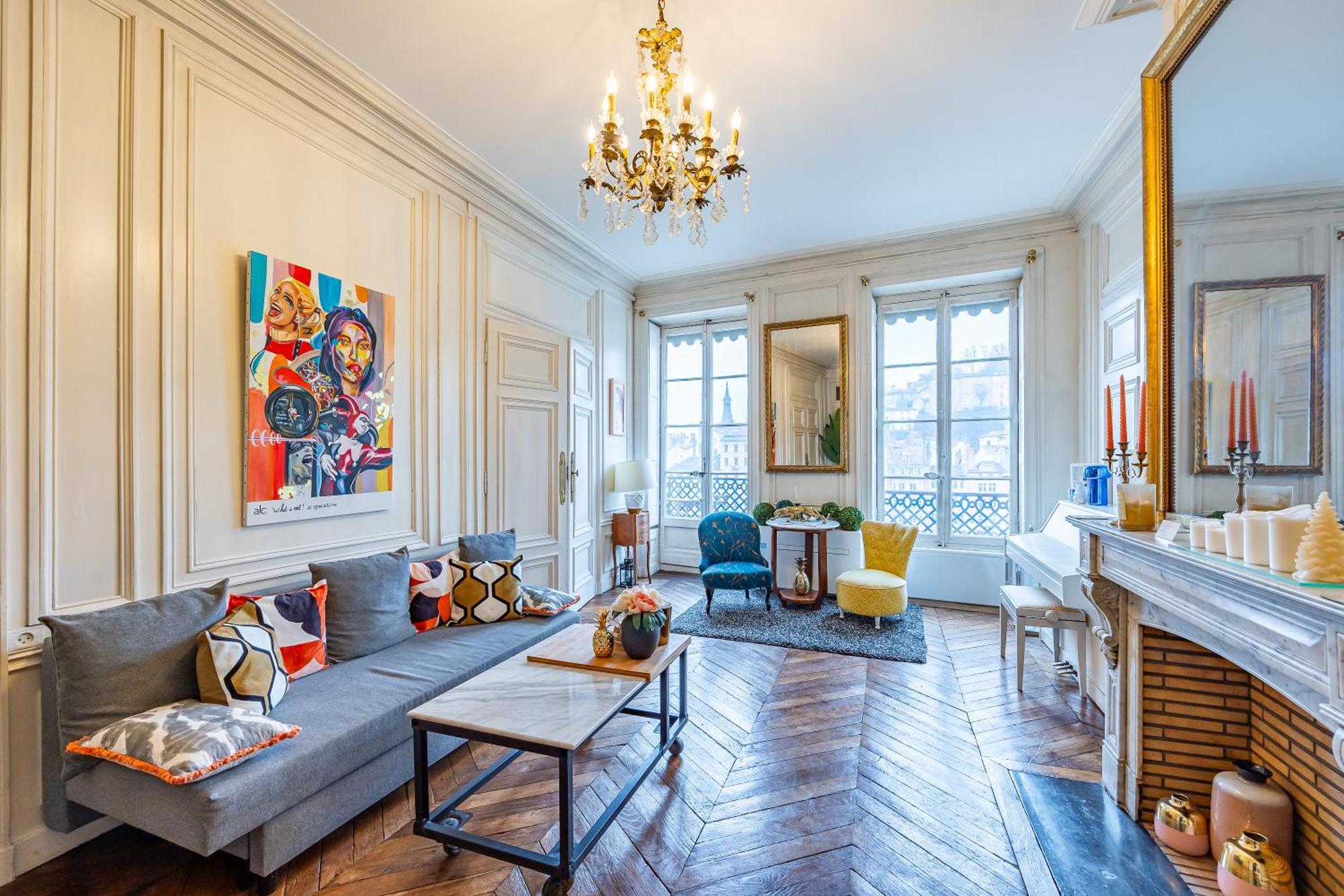 ליון Appartement Haussmannien D'Artiste, Exception, Quai De Saone Balcon+Parking מראה חיצוני תמונה